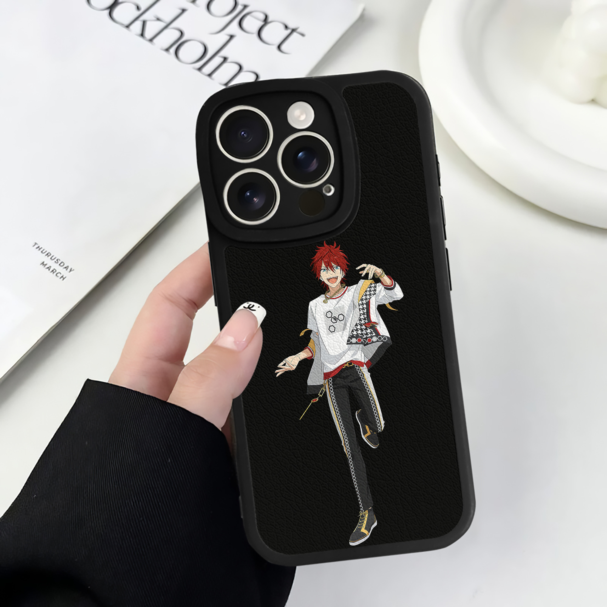 （画像用） あんさんぶるスターズ! Ensemble Stars 【iPhone 16シリーズ対応】シリコンスマホケース（レザー調） 材質：シリコン